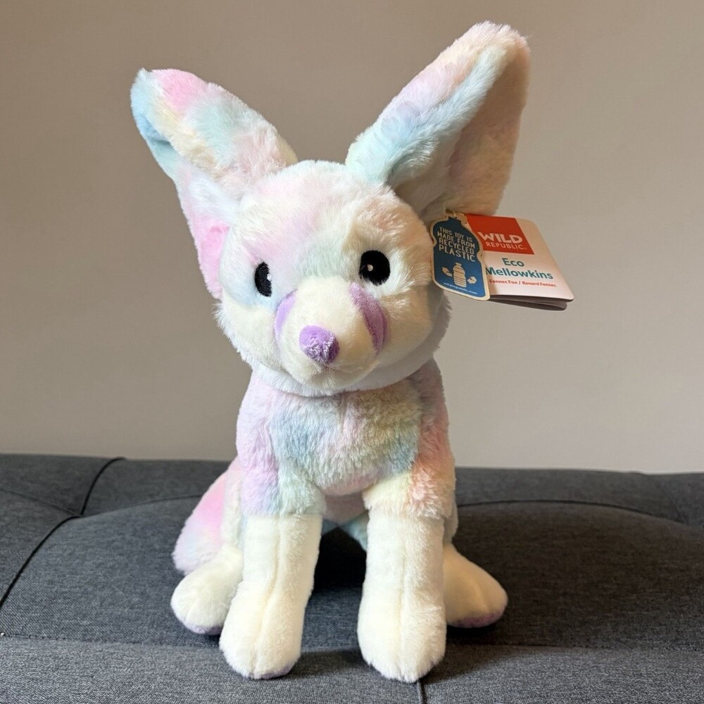 Wild Republic Eco Fox Plush Stuffed Animal Multicolor NWT